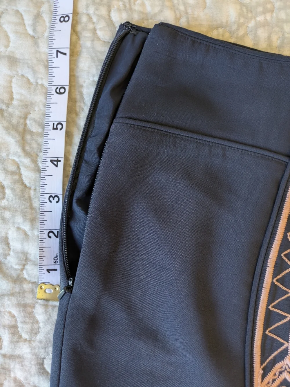 Tibi Pencil Skirt with Blush Embroidered Panel, ASO Serena Van Der Woodsen NWOT - Picture 11 of 16